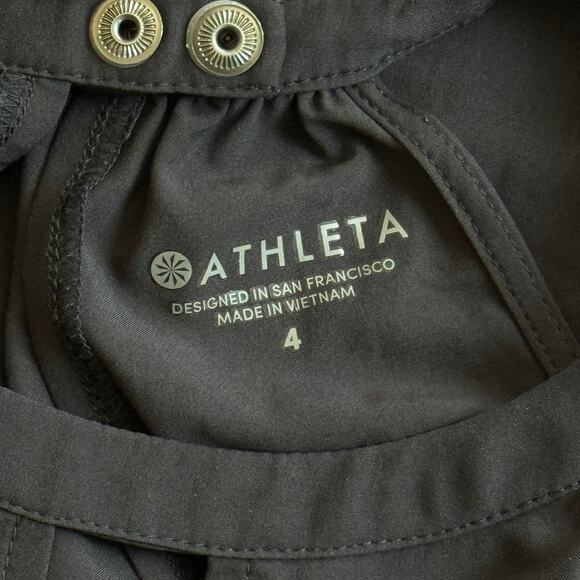 Athleta Sol Wide Leg Romper Black Size 4 - Picture 8 of 11